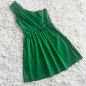 🤍NWOT! Green Summer One Shoulder Dress